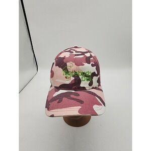 Tastebuds Deli Logo Pink Camo Woman's Size S/M Flexfit Cap Hat